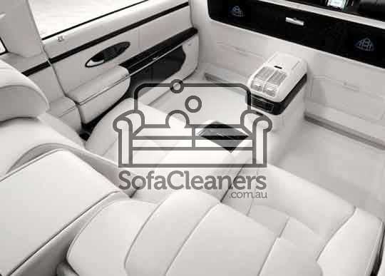 Clyde cleaned white car upholstery